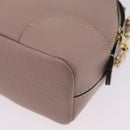 Chloe Dahlia Mini Hand Bag Leather 2way Pink Gold Tone Auth BA15544M-9