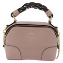 Chloe Dahlia Mini Hand Bag Leather 2way Pink Gold Tone Auth BA15544M-13