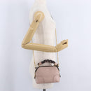 Chloe Dahlia Mini Hand Bag Leather 2way Pink Gold Tone Auth BA15544M-28