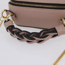 Chloe Dahlia Mini Hand Bag Leather 2way Pink Gold Tone Auth BA15544M-7