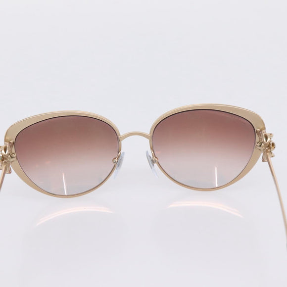 BVLGARI Sunglasses Metal Gold Black Auth BA15547V