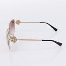 BVLGARI Sunglasses Metal Gold Black Auth BA15547V-5