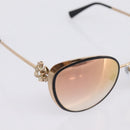 BVLGARI Sunglasses Metal Gold Black Auth BA15547V-7