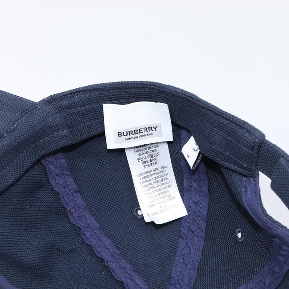 BURBERRY Cap Cotton Navy Red Auth BA15549