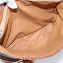 CELINE Macadam Tote Bag PVC Leather Brown Gold Tone Auth BA15551-15