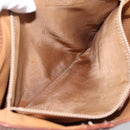 CELINE Macadam Tote Bag PVC Leather Brown Gold Tone Auth BA15551-19