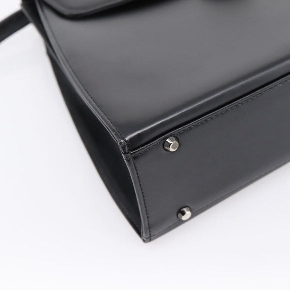 GIVENCHY Hand Bag Leather 2way Black Auth BA15552A
