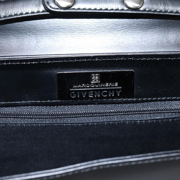 GIVENCHY Hand Bag Leather 2way Black Auth BA15552A
