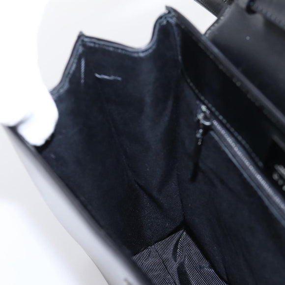 GIVENCHY Hand Bag Leather 2way Black Auth BA15552A