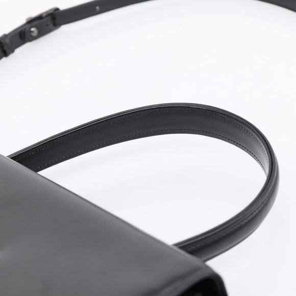 GIVENCHY Hand Bag Leather 2way Black Auth BA15552A