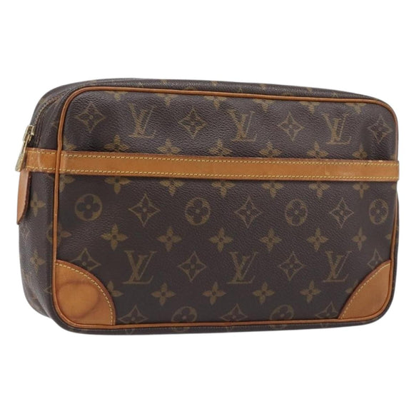LOUIS VUITTON Monogram Compiegne 28 Clutch Bag M51845 LV Auth BA15555