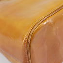 LOUIS VUITTON Monogram Vernis Houston Hand Bag Beige M91004 LV Auth BA15557-16