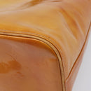 LOUIS VUITTON Monogram Vernis Houston Hand Bag Beige M91004 LV Auth BA15557-17