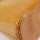 LOUIS VUITTON Monogram Vernis Houston Hand Bag Beige M91004 LV Auth BA15557-18