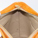 LOUIS VUITTON Monogram Vernis Houston Hand Bag Beige M91004 LV Auth BA15557-22