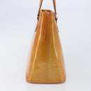 LOUIS VUITTON Monogram Vernis Houston Hand Bag Beige M91004 LV Auth BA15557-4