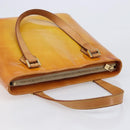 LOUIS VUITTON Monogram Vernis Houston Hand Bag Beige M91004 LV Auth BA15557-7