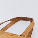 LOUIS VUITTON Monogram Vernis Houston Hand Bag Beige M91004 LV Auth BA15557-14
