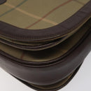 Burberrys Nova Check Shoulder Bag Canvas Brown Gold Auth BA1556-14