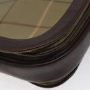 Burberrys Nova Check Shoulder Bag Canvas Brown Gold Auth BA1556-15
