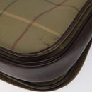 Burberrys Nova Check Shoulder Bag Canvas Brown Gold Auth BA1556-9