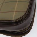 Burberrys Nova Check Shoulder Bag Canvas Brown Gold Auth BA1556-16