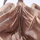 Burberrys Nova Check Shoulder Bag Canvas Brown Gold Auth BA1556-18