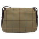 Burberrys Nova Check Shoulder Bag Canvas Brown Gold Auth BA1556-2