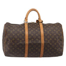 LOUIS VUITTON Monogram Keepall 50 Boston Bag M41426 LV Auth BA15561A-2
