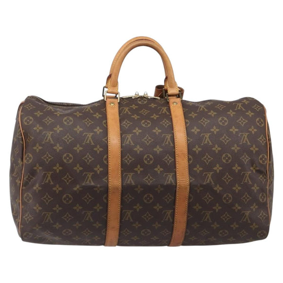 LOUIS VUITTON Monogram Keepall 50 Boston Bag M41426 LV Auth BA15561A
