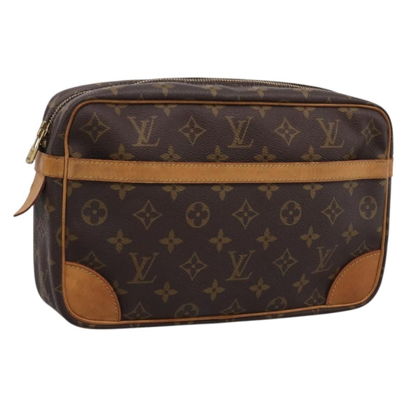 LOUIS VUITTON Monogram Compiegne 28 Clutch Bag M51845 LV Auth BA15562