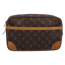 LOUIS VUITTON Monogram Compiegne 28 Clutch Bag M51845 LV Auth BA15562-13