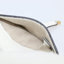 Chloe Basket Bag Hand Bag Raffia Beige White Auth BA15563V-22