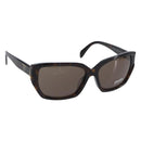 PRADA Sunglasses Plastic Black Gold Tone Auth BA15566V-1