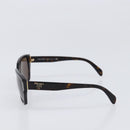 PRADA Sunglasses Plastic Black Gold Tone Auth BA15566V-4