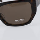 PRADA Sunglasses Plastic Black Gold Tone Auth BA15566V-8