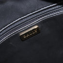 BALLY Chain Shoulder Bag Leather Black Gold Tone Auth BA15568A-17