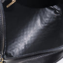 BALLY Chain Shoulder Bag Leather Black Gold Tone Auth BA15568A-18