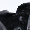 BALLY Chain Shoulder Bag Leather Black Gold Tone Auth BA15568A-20