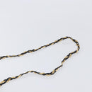 BALLY Chain Shoulder Bag Leather Black Gold Tone Auth BA15568A-8