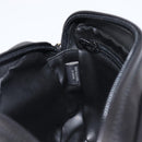 BALLY Chain Shoulder Bag Leather Black Gold Tone Auth BA15570A-19