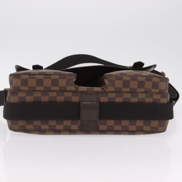 LOUIS VUITTON Damier Ebene Broadway Shoulder Bag N42270 LV Auth BA15571