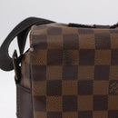 LOUIS VUITTON Damier Ebene Broadway Shoulder Bag N42270 LV Auth BA15571-3