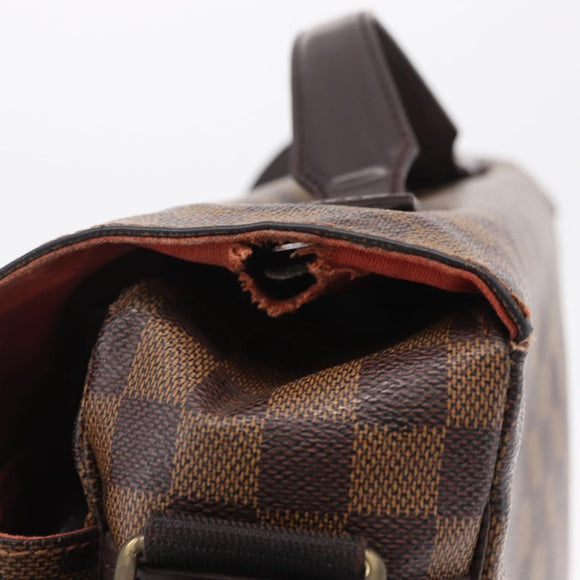 LOUIS VUITTON Damier Ebene Broadway Shoulder Bag N42270 LV Auth BA15571