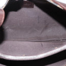 FENDI Zucca Canvas Mamma Baguette Shoulder Bag Black Silver Auth BA15572A-10