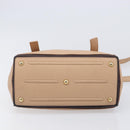 SAINT LAURENT Muse To Hand Bag Leather 2way Beige Gold Tone 283761 Auth BA15574A-12