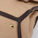 SAINT LAURENT Muse To Hand Bag Leather 2way Beige Gold Tone 283761 Auth BA15574A-13