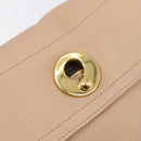 SAINT LAURENT Muse To Hand Bag Leather 2way Beige Gold Tone 283761 Auth BA15574A-19