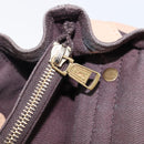 SAINT LAURENT Muse To Hand Bag Leather 2way Beige Gold Tone 283761 Auth BA15574A-26