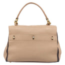 SAINT LAURENT Muse To Hand Bag Leather 2way Beige Gold Tone 283761 Auth BA15574A-3
